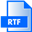 RTF File Extension Icon 32x32 png